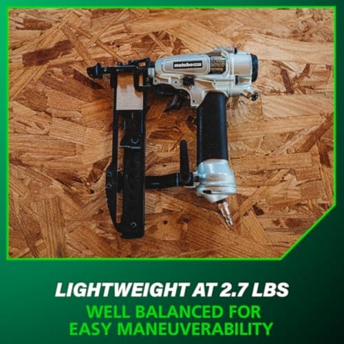 Metabo HPT 18 Gauge Finish Stapler, 1/4 Crown Staples Pneumatic, N3804A5