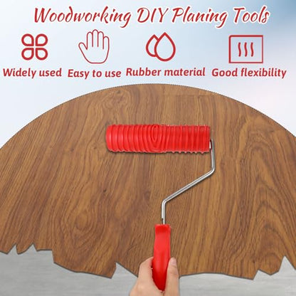 6 PCS Wood Grain Tool, 7 Inch Wood Grain Painting Tool with Handle DIY