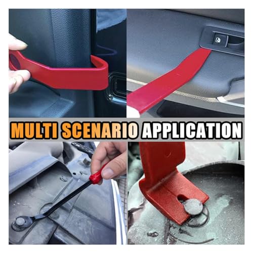 GLSOWEE 19PCS Auto Trim Removal Tool Kit, Car Panel Fastener Clips Removal Audio Trim Removal Pry Tool Set for Dash/Door/Stereo/Radio with Storage Bag