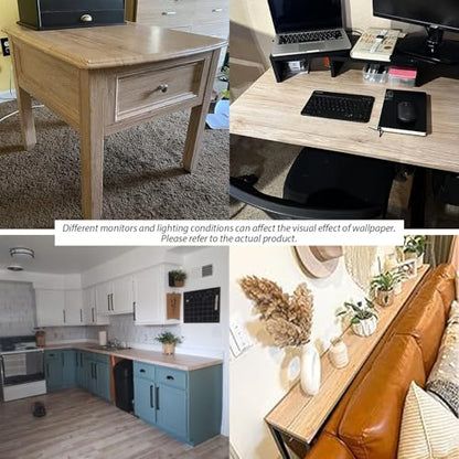 Wood Wallpaper Oak Wood Grain Contact Paper for Countertop78in15.7in - size: 15.7" x 78.7"