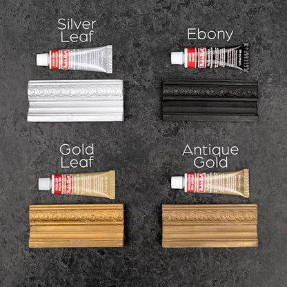 Amaco Rub and Buff 4pc Color Set 0.5oz Gilding Wax, 5"x7" Microfiber Cloths - color: 4-Piece Set