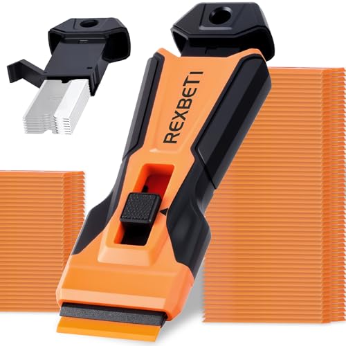 REXBETI Razor Blade Scraper Tool, Paint, Windows, Glass Stovetop Scraper - size: 1 Pack(5.71 inch)