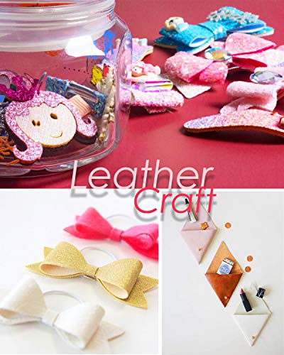 Faux Leather Sheets for Craft One Roll Sparkle Glitter Surface Solid Leather Fabric Sheets 12" x 53” (30cm x 135cm) Inch Large Size Leather Fabric (Avocado) - color: Avocado