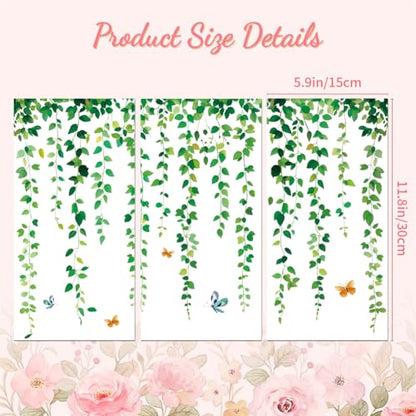 Peacoblue Green Leaves Rub On Transfers for Furniture Craft 6"x12" - style: Green Leaves