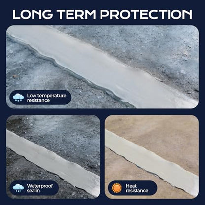 Concrete Crack Filler, 2 Pack Self Leveling Cement Magic Crack Filler 2.2LB