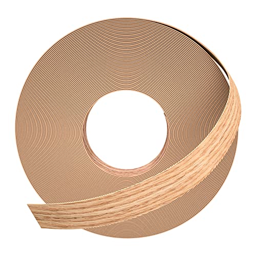GSCIT Club Red Oak Edge Banding, 3/4 inch x 10ft roll of Veneer Edge Banding -Pre-glued Flexible, Real Wood Tape Banding for Cabinet Repair Furniture Restoration - color: Red Oak, size: 3/4"x 10ft