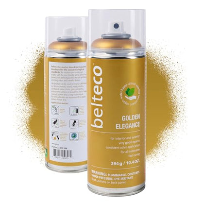 Gold Spray Paint | Water-based Antique Gold Spray Paint - color: Golden Elegance Semi Gloss, size: 11.29 Ounce (Pack of 1)