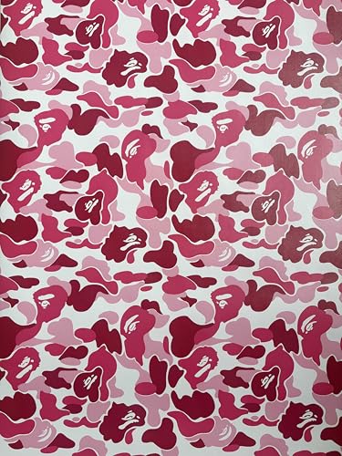 Self-Adhesive Vinyl Pink Camouflage Contact Paper Peel and Stick Camouflage Wallpaper for Walls Cabinets Furniture Door Classroom Arts Crafts Removable 17.7x393 Inches - size: 17.7"W x 393"L