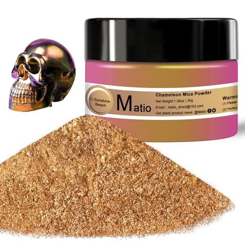 Matio Chameleon Mica Powder, 1.06oz/ 30g Sunshine Beach Chrome Powder - color: C-Sunshine Beach