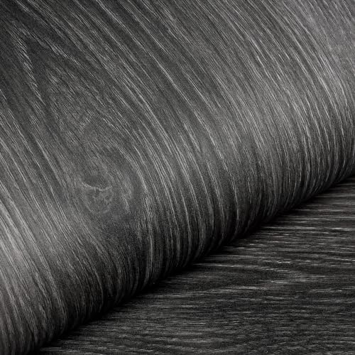 Livelynine Wood Contact Paper 24x394 Espresso Wood Countertop Contact Paper Waterproof Dark Wood Wallpaper Peel and Stick Black Woodgrain Vinyl Wrap for Cabinets Desk Cover Kitchen Counter Top Table - color: Espresso Wood, size: 394" x 24"