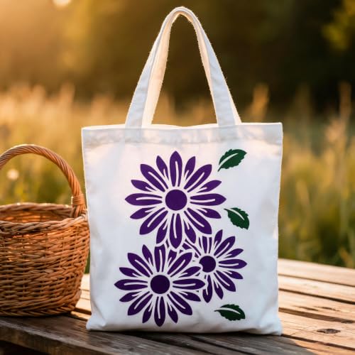 TIAMECH A4 Reusable Rustic Sunflower Floral Stencil for Painting - style: Rustic Sunflower Floral