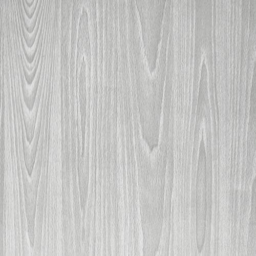 Gray Wood Contact Paper 17.71 x 118 Inch Wood Grain Texture Peel and Stick Wallpaper Adhesive Paper Light Grey Wall Covering Desk Shelf Drawer Liner Cabinets Wardrobe - color: Gray Wood, size: 17.7" x 118"