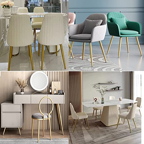 Osring 14 Inch Furniture Table Legs Straight, Gold Metal Coffee Table Feet - size: 14 Inch