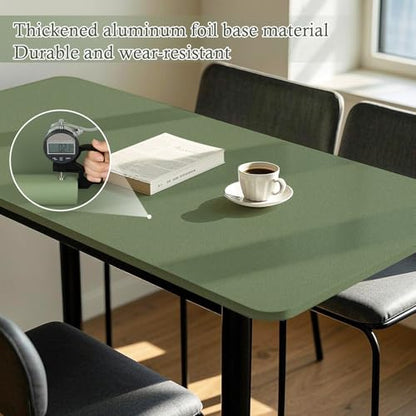 Peel and Stick Wallpaper Green Contact Paper Self Adhesive Removable - color: Dark Green, size: 17.7" x 393.7"