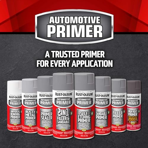 Rust-Oleum 249419 Automotive Sandable Primer Spray, 12 oz, Red - color: Red, size: 12 fl oz (Pack of 1)