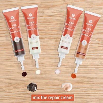 Wood Furniture Repair Kit 12 Colors Fillers Touch Up Paint Repair Scratch - color: 12 Colors
