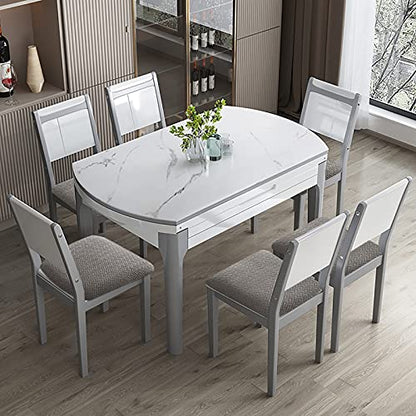 Genina Waterproof Seat Covers for Dining Room Chair Cover Set of 6 - color: Grey, size: 15-19in Waterproof