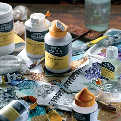 Winsor & Newton Galeria Acrylic Gloss Varnish, 8.4-oz (250ml) Jar - color: Gloss Varnish, style: 8.4-oz