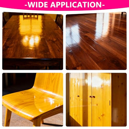 16 oz Shellac Flakes, Dewaxed Blonde Shellac | Wood Finish Value Pack: 8 oz Yellow & 8 oz Purple(Total 16 oz) | All-Natural, Non-Toxic, Eco-Friendly Furniture Finish - size: 8 oz per color
