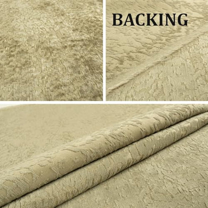 Foamma Francesca Chenille Jacquard Ikat Pattern Upholstery Fabric by The Yard - 55" Wide Soft Fabric Ideal for Accent Chairs, Throw Pillows, and Statement Upholstery - Lichen, 1 Yard - color: Lichen, size: 1 Yard
