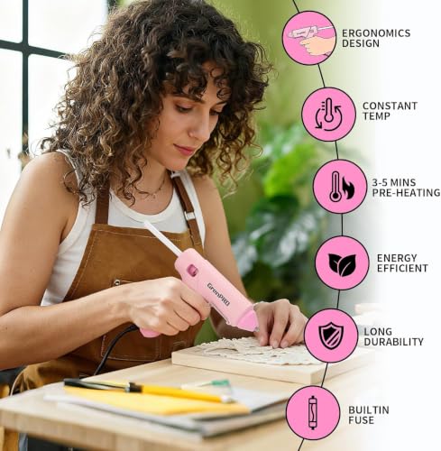 GRENPRO 188PCS Pink Cordless Drill Tool Set For Women Tool Kit For Home Box - style: Pink Power Drill Set 188PC