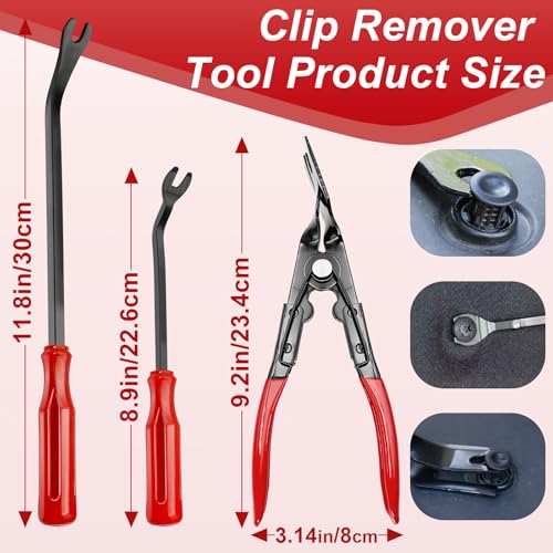 Doaho 19Pcs Car Trim Removal Tool Kit with Storage Bag - color: Red-19pcs Trim Removal Tools
