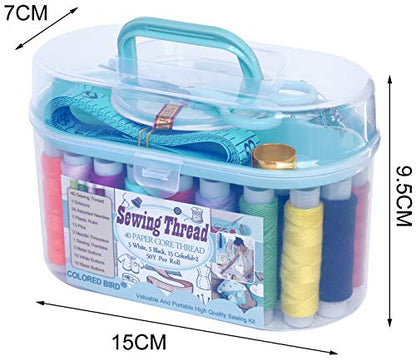 Sewing kit Sewing Thread Sewing Supplies Family Repair Kit Traveler Sewing Project kit DIY Sewing Supplies Organizer - color: Blue