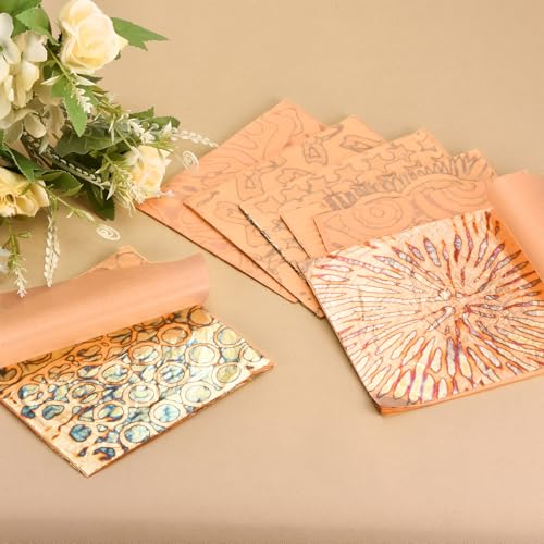 Generic 25 Pcs Gold Leaf Sheets 5.5" x 5.5" Imitation Gold Foil Sheets Variegated Booklet with Pattern for Crafts,Picture Frames,Nails and DIY Arts Decoration,Gray Stripes