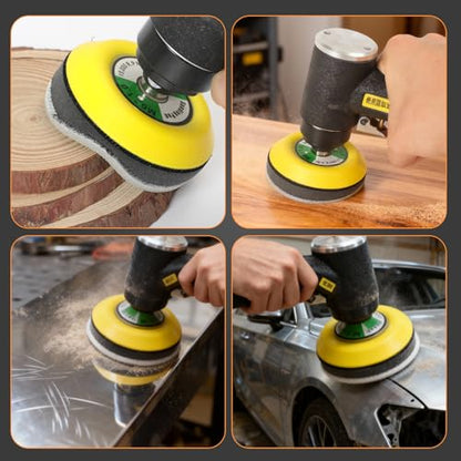 3 Inch Interface Pad: 9 Pack Hook & Loop Foam Sanding Discs Backing Pads Replacement for Mini RO Sander Detail Sanding,Soft Density Sponge Round Cushion Buffer - style: 3" No-Hole Interface Pad