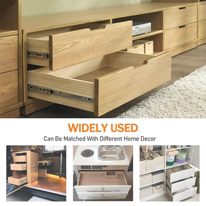 Drawer Slide Socket Set,Cabinet Hardware RV Drawer Part for 1" Drawer Slide - style: ¾” Slide Rail Groove with Raised Edge