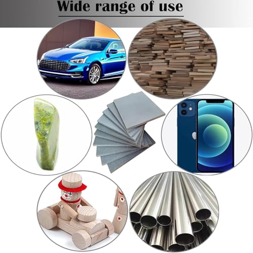 10 Pack 4.5 x 5.5 Inch 400-3000 Grit Sanding Sponge Set, Ultra Fine Sanding Sponges Pads, Soft Foam Hand Sander Block Wet Dry Sandpaper for Model Drywall Metal Wood Furniture Polishing