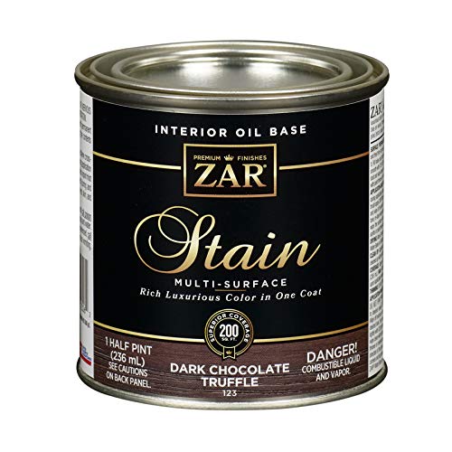 ZAR Semi-Transparent Dk Chocolate Trufffle Oil Wood Stain 1/2 pt.