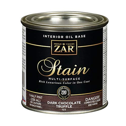 ZAR Semi-Transparent Dk Chocolate Trufffle Oil Wood Stain 1/2 pt.