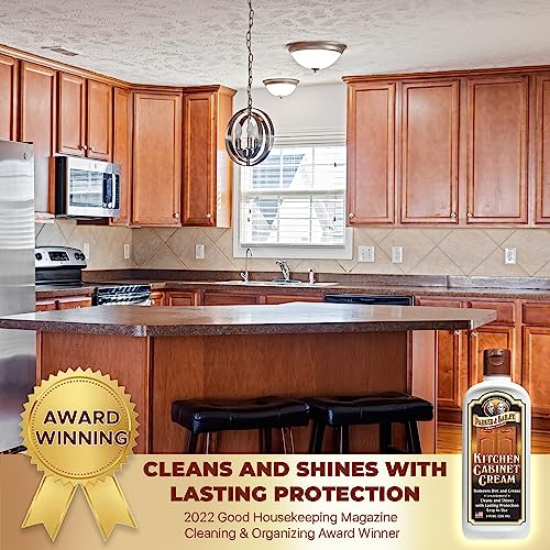 Parker & Bailey Kitchen Cabinet Cream - Multisurface Wood Cleaner And Polish Furniture Quick Shine Restorer Protector Surface, House Cleaning Supplies Home Improvement 8oz - size: 8 Ounce (Pack of 1)