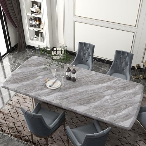 BAYYA Grey Marble Contact Paper Peel and Stick Countertops for Kitchen - size: 16" x 197"