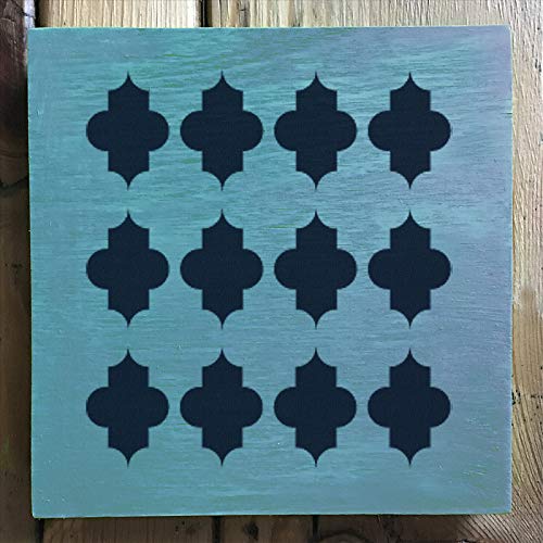 Stencil1 x 6-inch Stencil-Quatrefoil Large - color: Larger Quatrefoil Stencil 5.75" x 6"