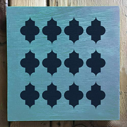 Stencil1 x 6-inch Stencil-Quatrefoil Large - color: Larger Quatrefoil Stencil 5.75" x 6"