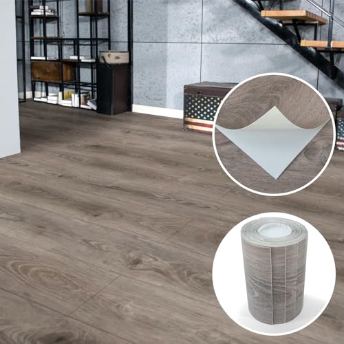 Art3d Wood Textured Peel and Stick Vinyl Floor Tiles, 40-Pack, Teak - color: Teak