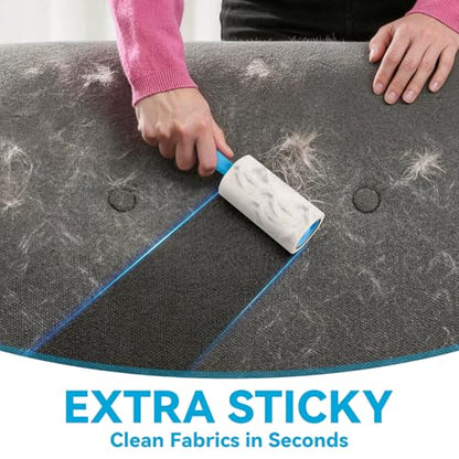 Lint Roller Refills - 1080 Sheets Total, Extra Sticky Adhesive Replacement Rolls for Pet Hair Removal on Clothes, Couch, Furniture & Carpet, 3.9-inch Rolls with 120 Sheets Each, (No Handle Included) - size: 9 Refills + 1080 Sheets