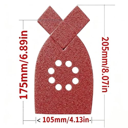 30pcs 80 Grit Sanding Pads Large Mouse Detail Sander Sandpaper 8 Holes Hook and Loop Mouse Sander Pads for Black and Decker KA220G KA230 Mega Mouse Cyclon Sandstorm Craftsman Sanding Sheets - style: 30pcs 80 Grit