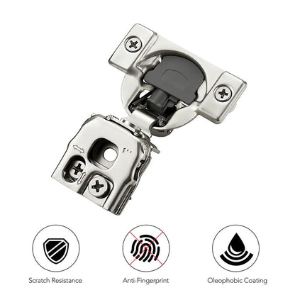 Ravinte 1 Inch Overlay Soft Close Hinge Kitchen Cabinet Hinges 50 Pack - size: 1 inch Overlay