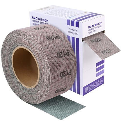 2-3/4" 120 Grit Ceramic Mesh Sandpaper Roll for Sanding Block - style: 2-3/4inch 120Grit