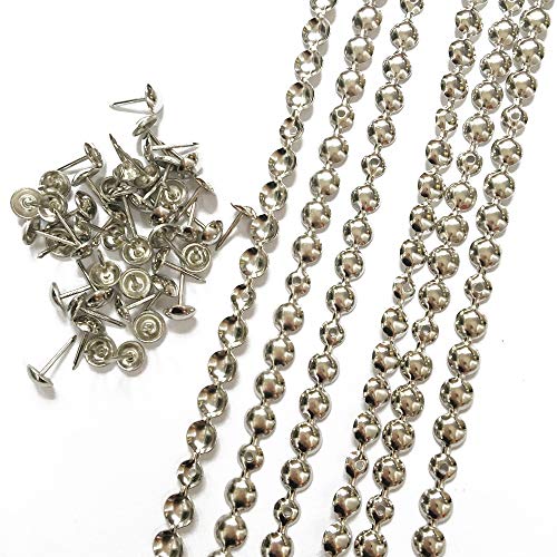 5Meters Upholstery Tacks Strips/Decorative Nail Trims(9.5mm Nickel) - color: 9.5mm Nickel