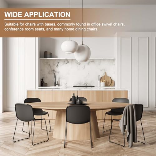 uxcell 24 Pcs Rectangle U Shaped Chair Leg Caps with Felt Pads, Black - color: Black, size: Fit 14mm Dia.