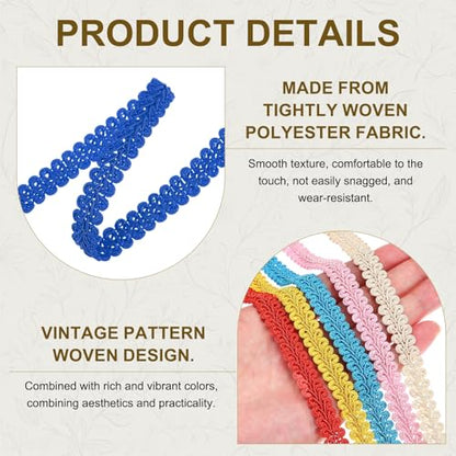 MECCANIXITY Gimp Braid Trim 1/2" x 14 Yards Polyester, Dark Blue - color: Dark Blue