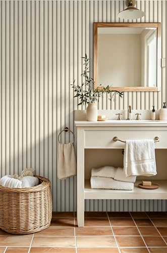 myforHD Wallpaper Peel and Stick Wood Grating Stripe Self-Adhesive Wallpaper Faux Wood Contact Paper Wood Slats Self Adhesive Wall Paper PVC Vinyl Film Removable Waterproof 17.3" x 393" - color: Wood H, size: 17.3" x 393.7"