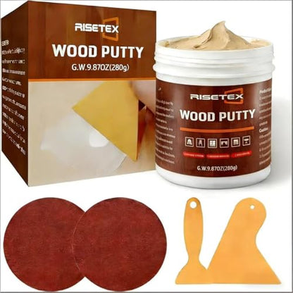 Wood Filler 9.87 oz,Natural Color,Stainable, Paintable, Wood Putty - color: 9.87oz Natural