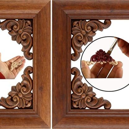 Nsrisml 16 Pack Wooden Rose Appliques Onlays, 11.81inch - size: 11.81inch