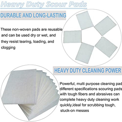 Tonmp 10 Pack 6" x 9" Superfine General Purpose Scuff Pads for Scuffing, Scouring, Sanding, Paint - Surface Preparation Automotive Car Auto Body Woodworking (White -2000 Grit) - color: White -2000 Grit