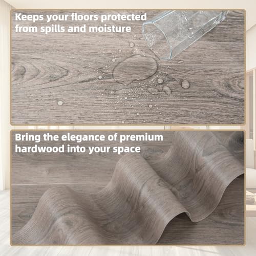 Art3d 10-Pack Peel and Stick Vinyl Floor Tiles (15 Sq.Ft), Teak - color: Teak